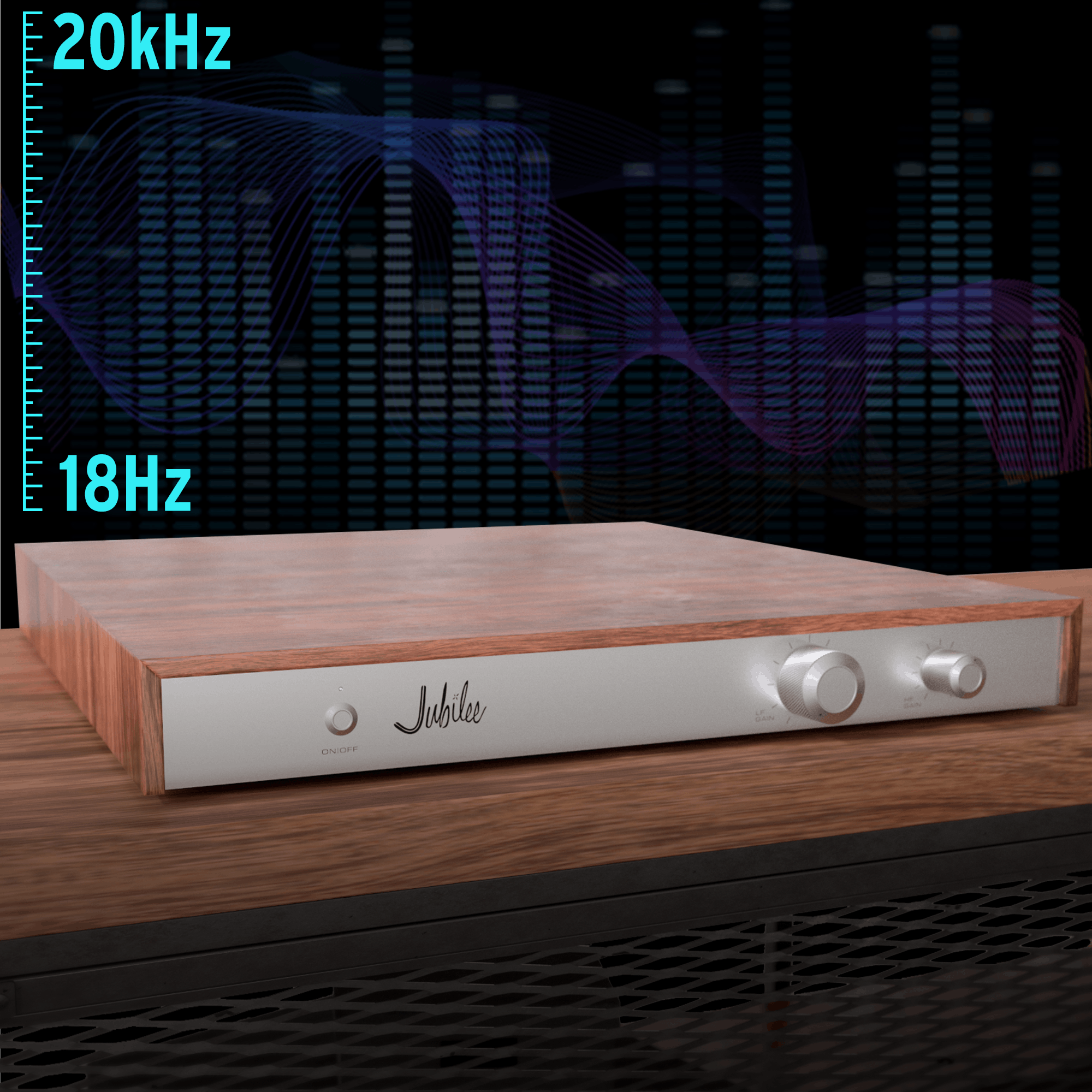 Jubilee Active Crossover with a graphical depiction of frequency range2 2000x2000